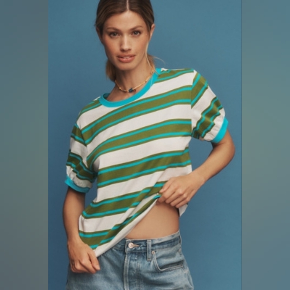 Anthropologie Pilcro Short-Sleeve Tee Sz L
